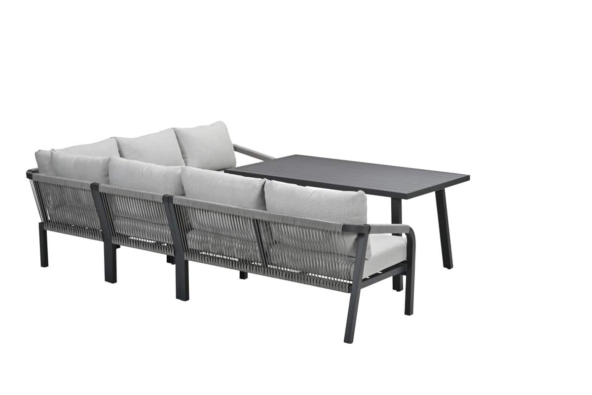 Garden Impressions Monti loungeset black / valley sand