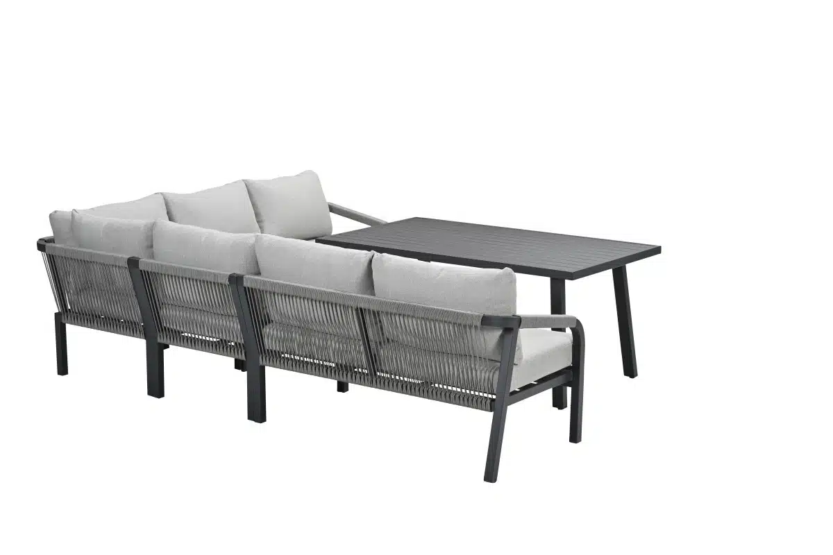 Garden Impressions Monti loungeset black / valley sand
