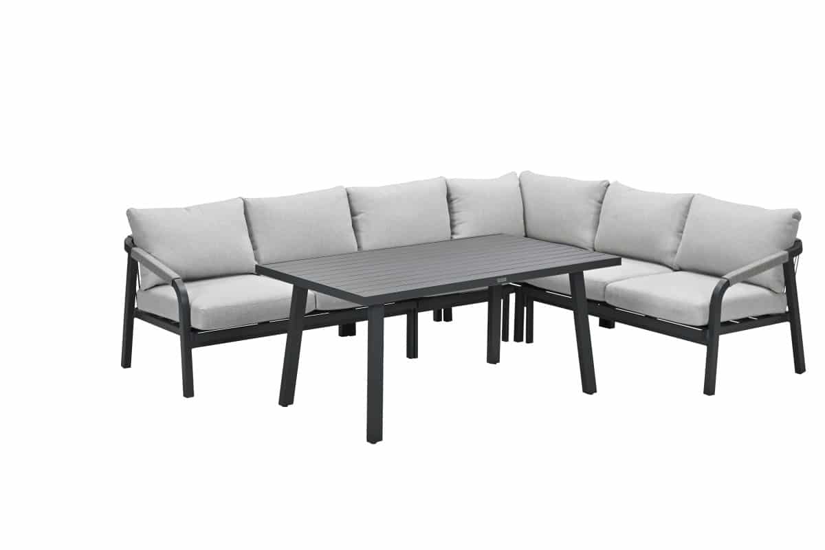 Garden Impressions Monti loungeset black / valley sand
