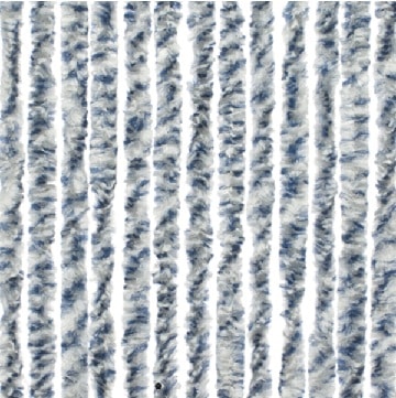 Travellife Chenillegordijn Caravandeur grijs/blauw