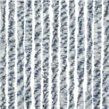 Travellife Chenillegordijn grijs/blauw 56x185cm