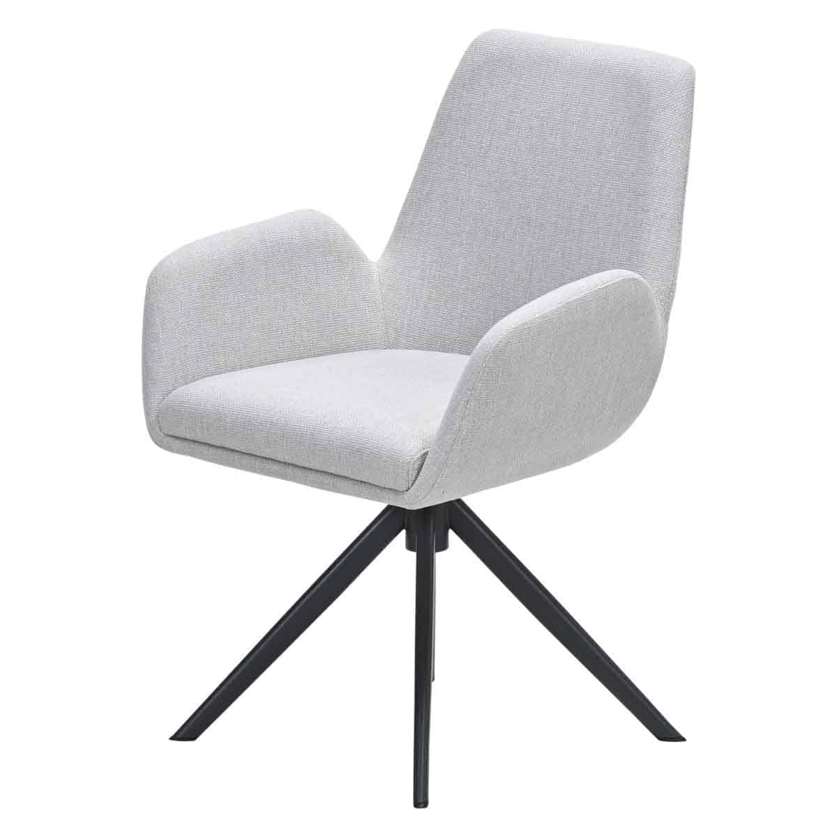 Acate draai stoel carbon black / valley sand