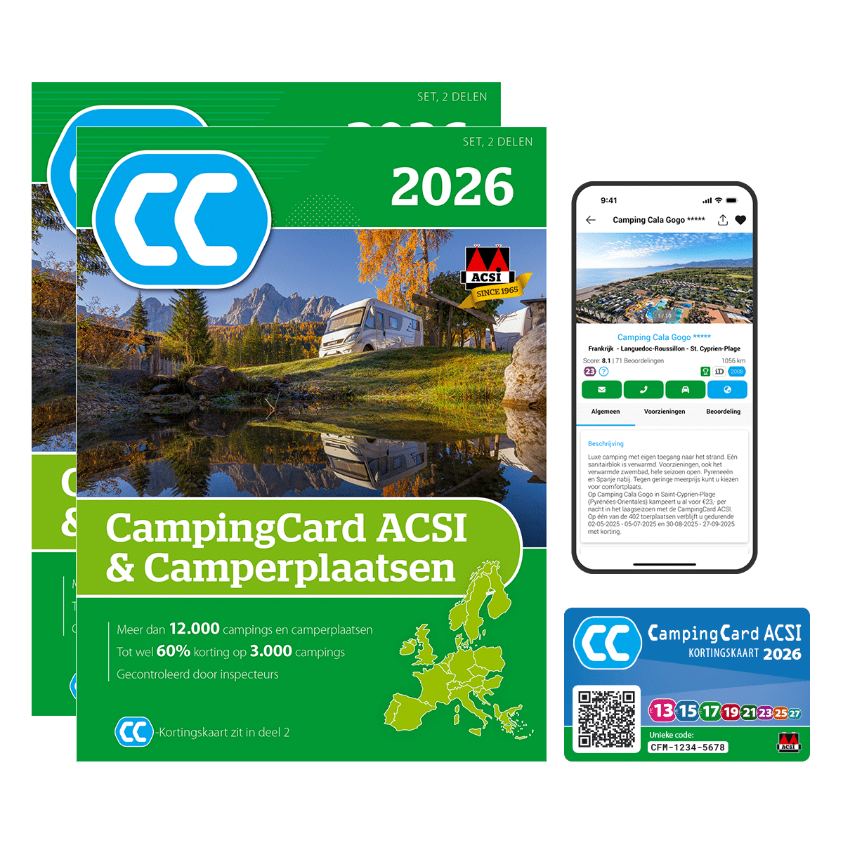 ACSI Campingcard & Camperplaatsen 2026