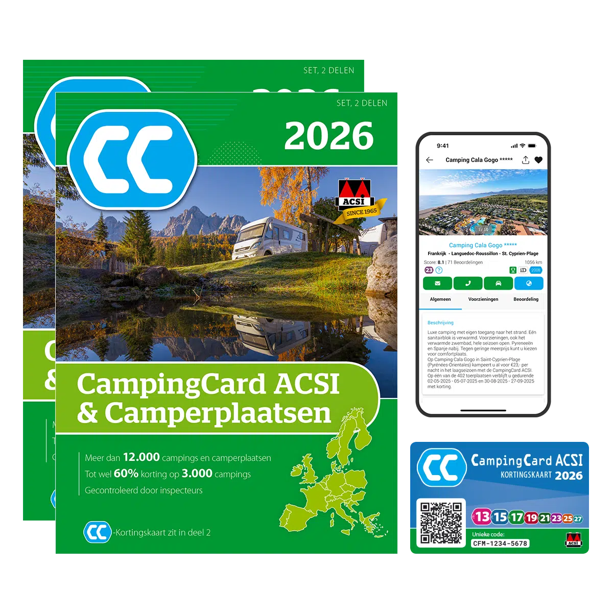 ACSI Campingcard & Camperplaatsen 2026