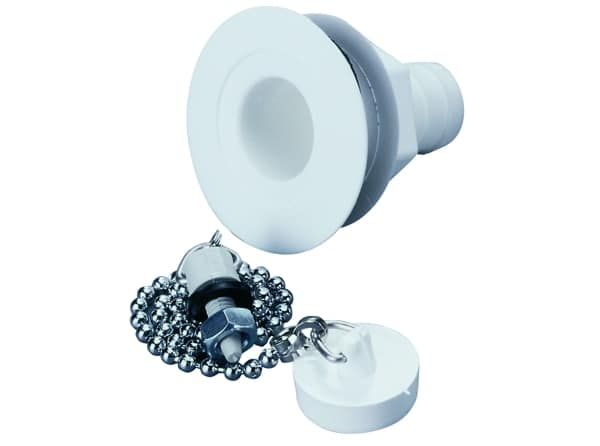 Afvoerplug 19mm recht