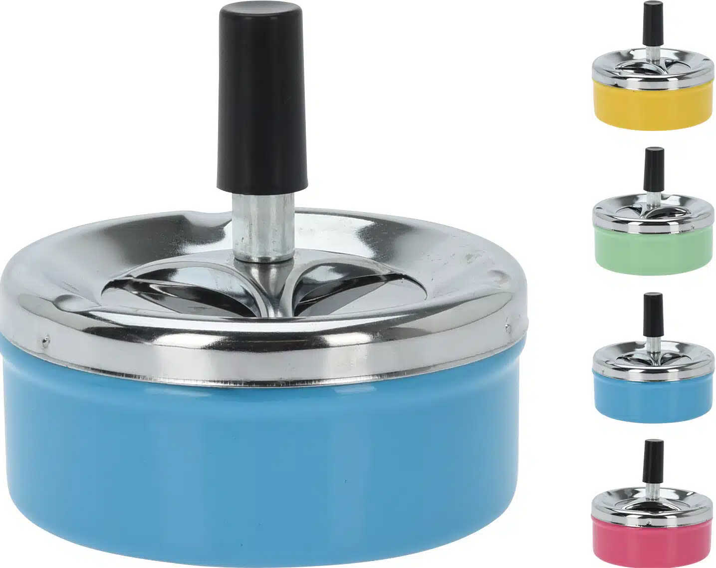 Asbak druksysteem metaal