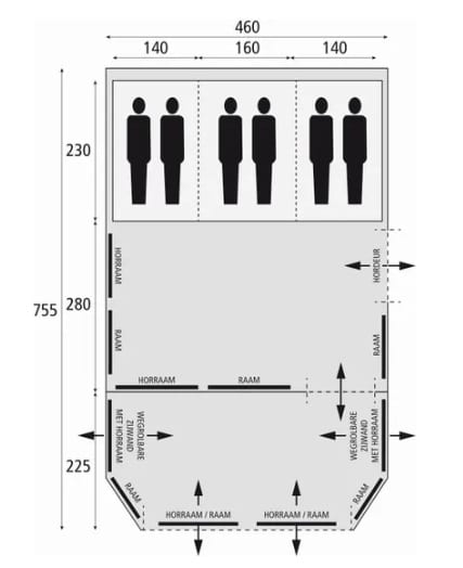Bardani Royal Prestige 400 RSTC beige/forest. binnenkort leverbaar