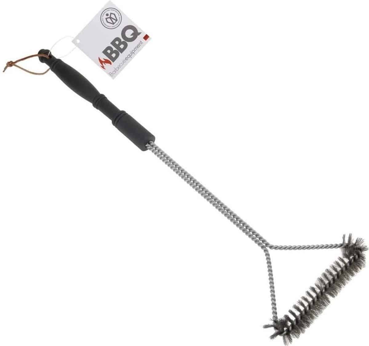 BBQ borstel driehoek metaal