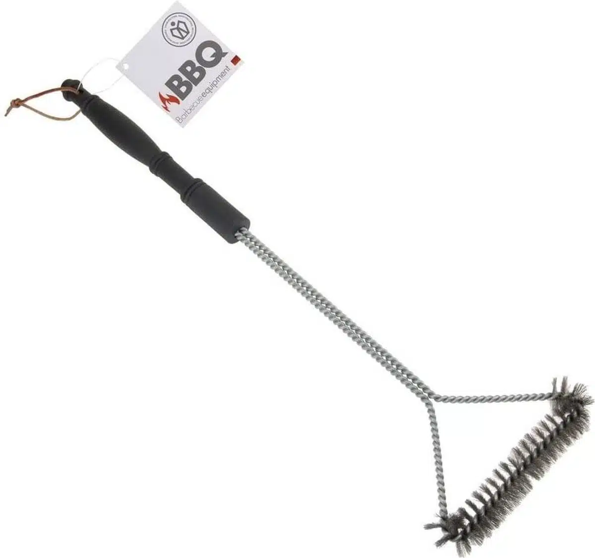 BBQ borstel driehoek metaal