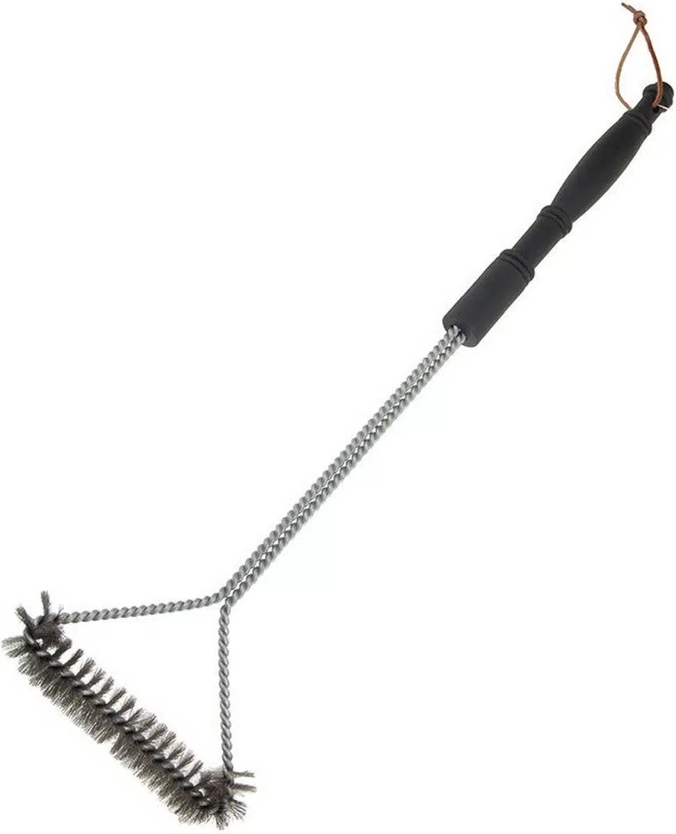 BBQ borstel driehoek metaal