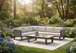 Bologna hoekset 4-dlg + Bologona loungetafel