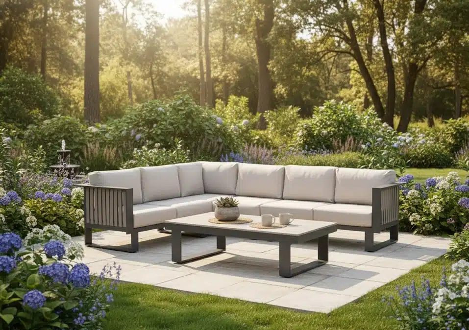 Bologna hoekset 4-dlg + Bologona loungetafel