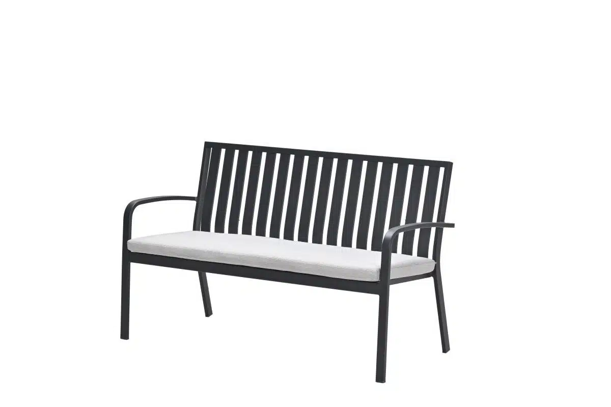 Bruno parkbank 150 cm carbon black / valley sand