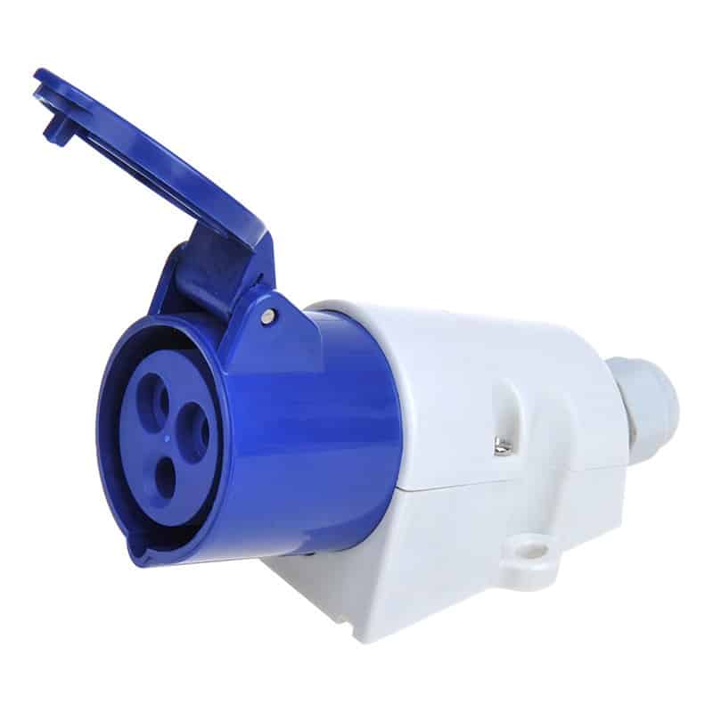 CEE wandcontactdoos opbouw