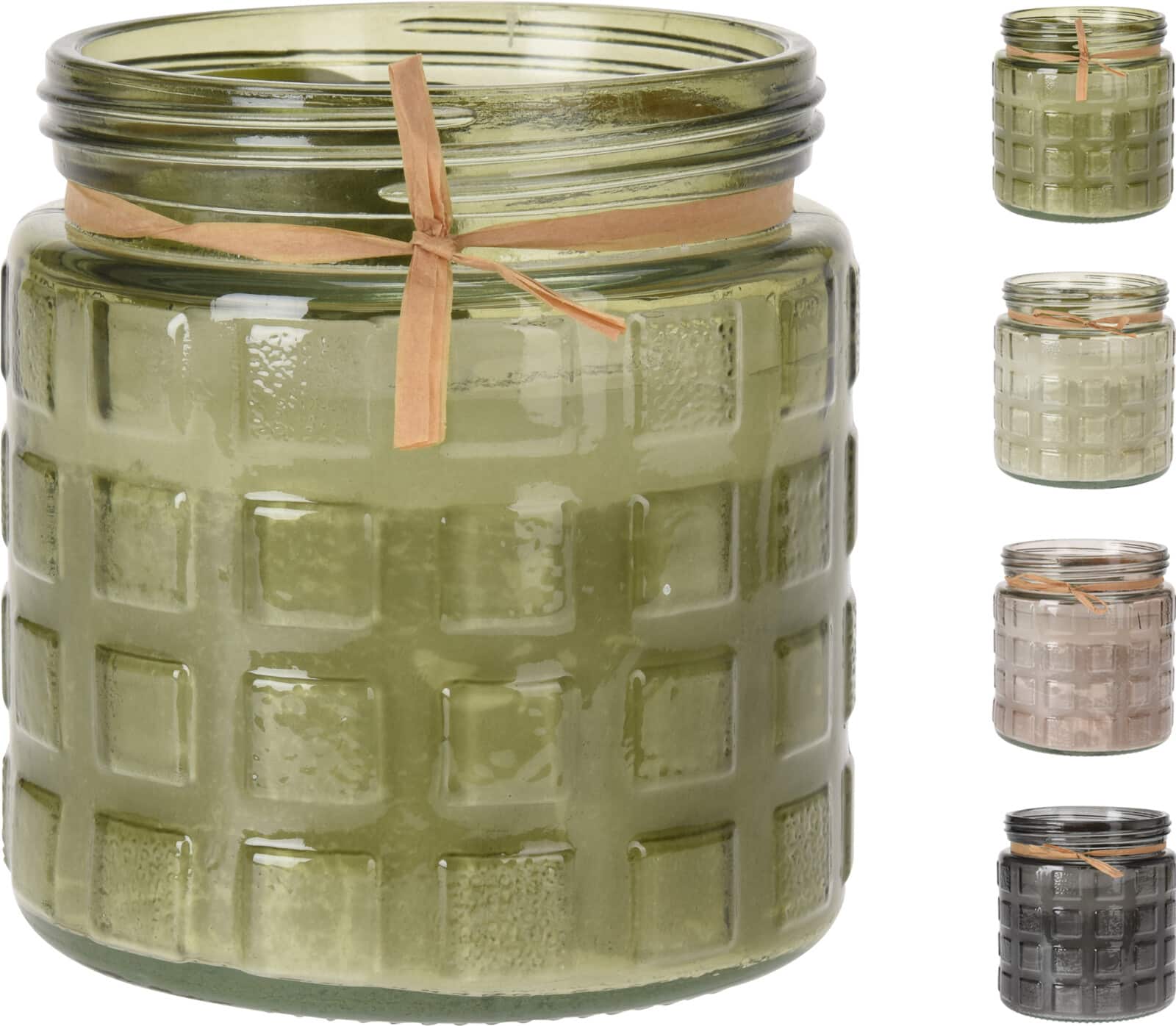 Citronella kaars in glazen pot