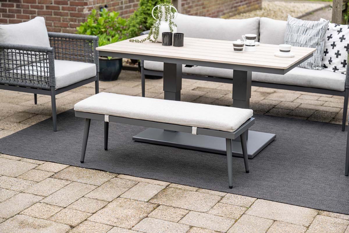 Cyprus tafel verstelbaar 150 x 90 x 75/52 cm