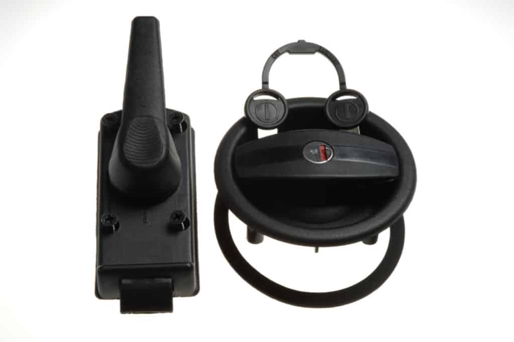 Deurslot kunststof universeel zwart