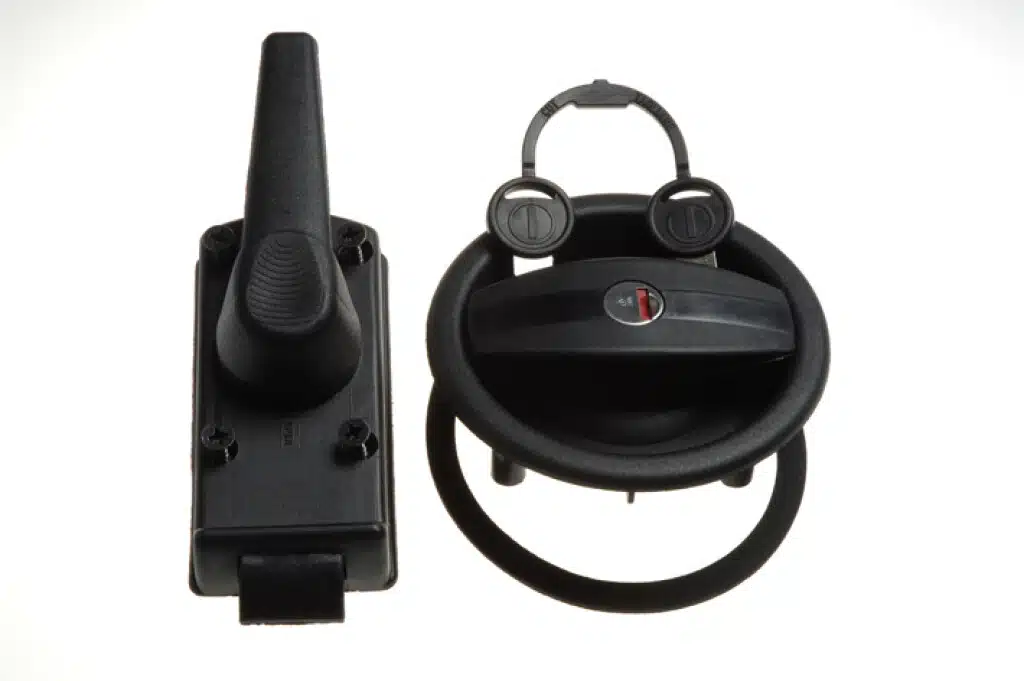 Deurslot kunststof universeel zwart