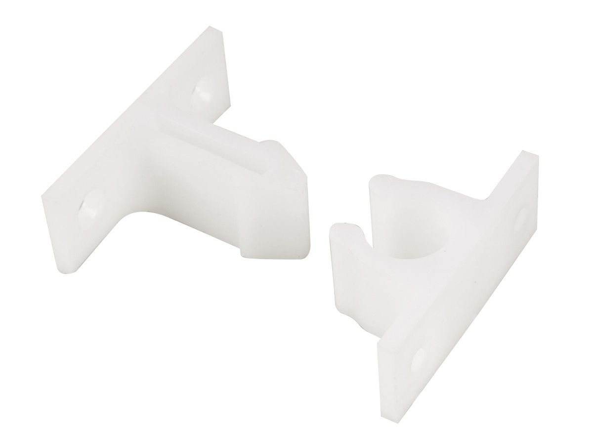 Deurvanger nylon wit (2-dlg)