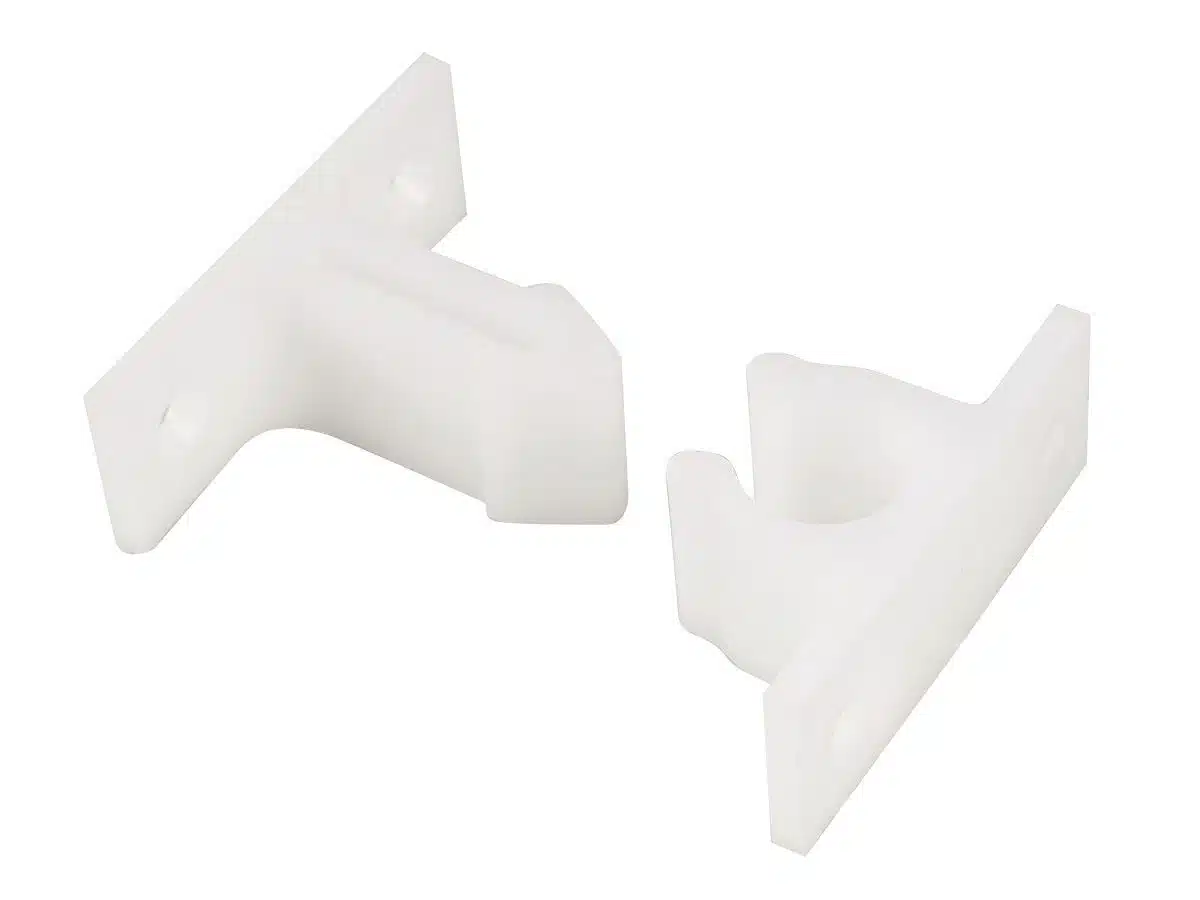 Deurvanger nylon wit (2-dlg)