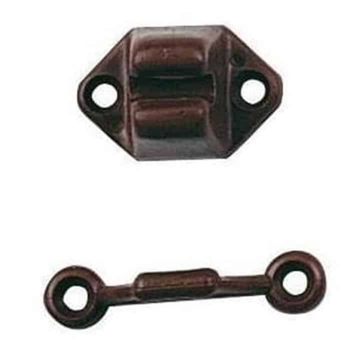 Deurvanger PVC bruin (2-dlg)