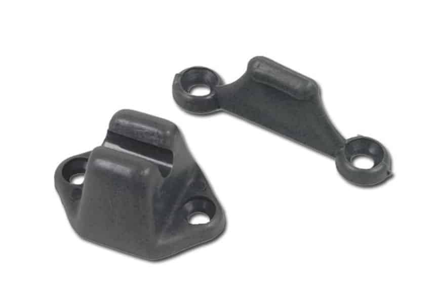 Deurvanger PVC grijs (2-dlg)