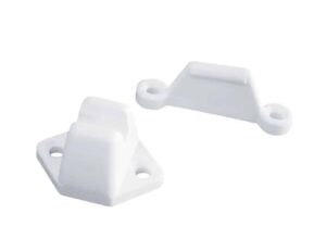 Deurvanger PVC wit (2-dlg)