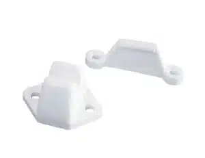 Deurvanger PVC wit (2-dlg)