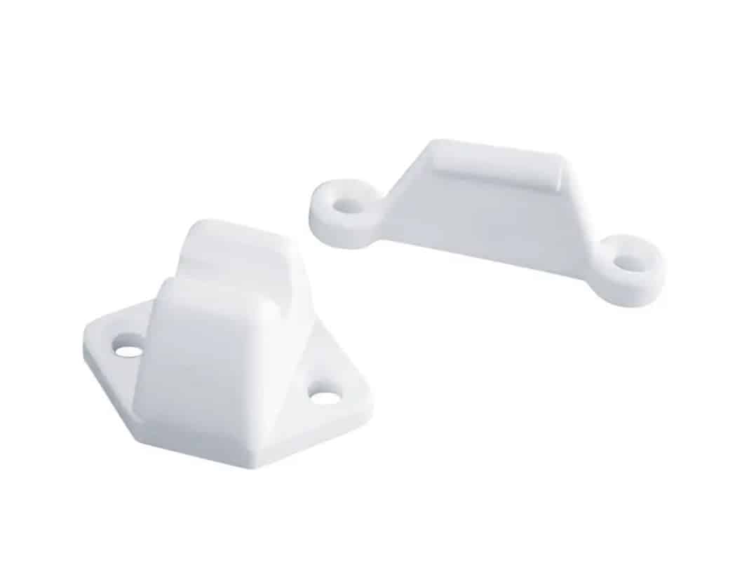 Deurvanger PVC wit (2-dlg)