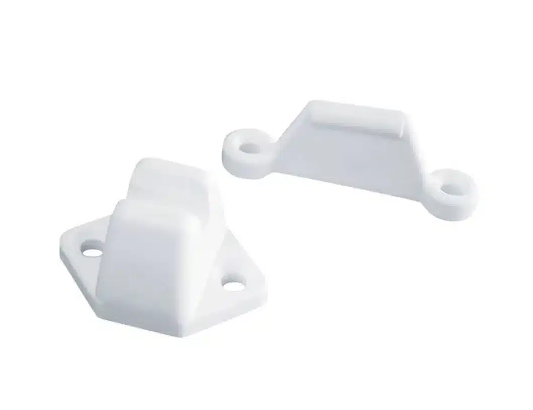 Deurvanger PVC wit (2-dlg)