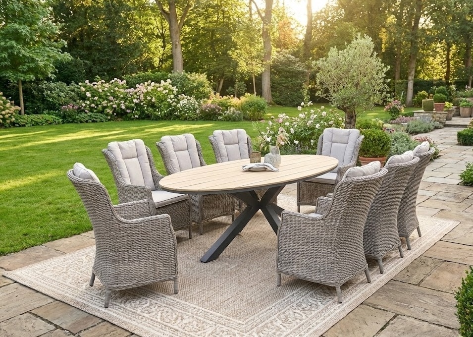 Diningset Osborne (8) met Edison 280 x 140 cm tafel