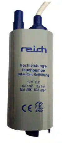 Dompelpomp 18 liter + ontluchting