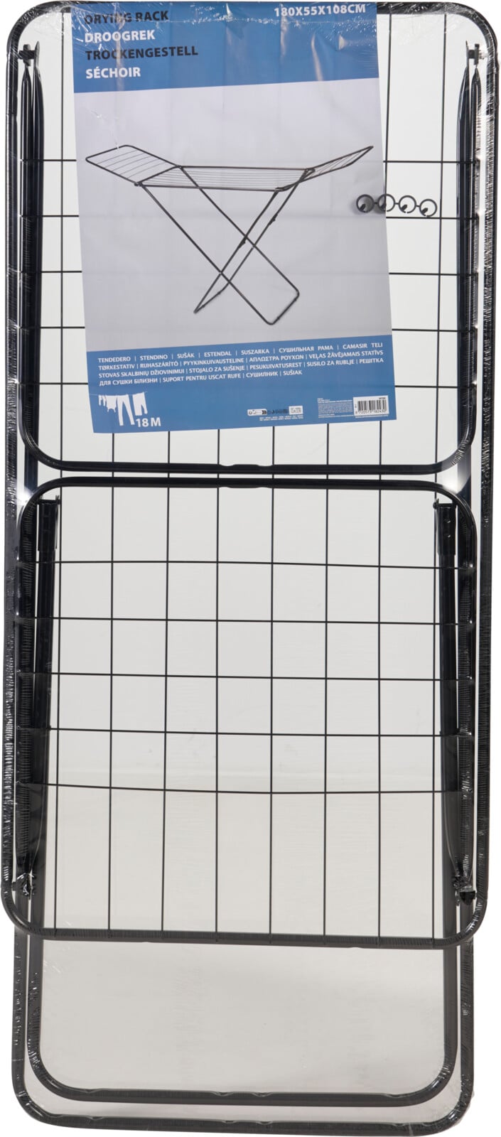 Droogrek metaal 18 mtr staand