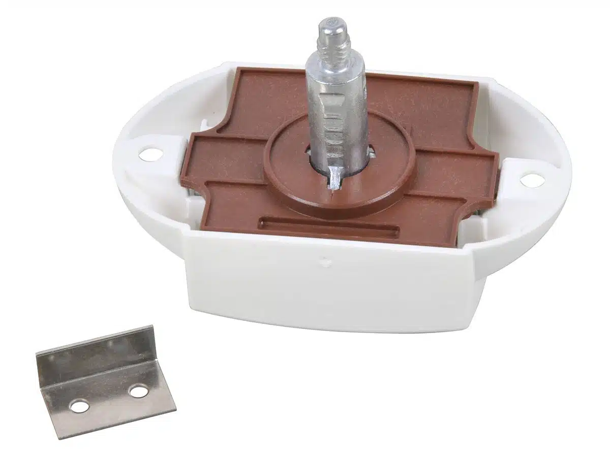 Drukknopslot Spanjolet wit