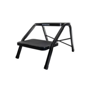 Dubbele opstap Bermuda zwart