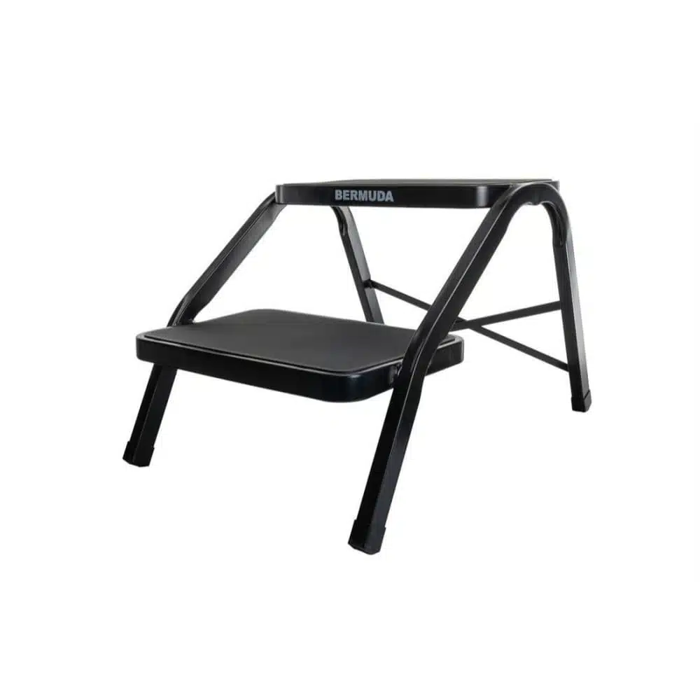 Dubbele opstap Bermuda zwart