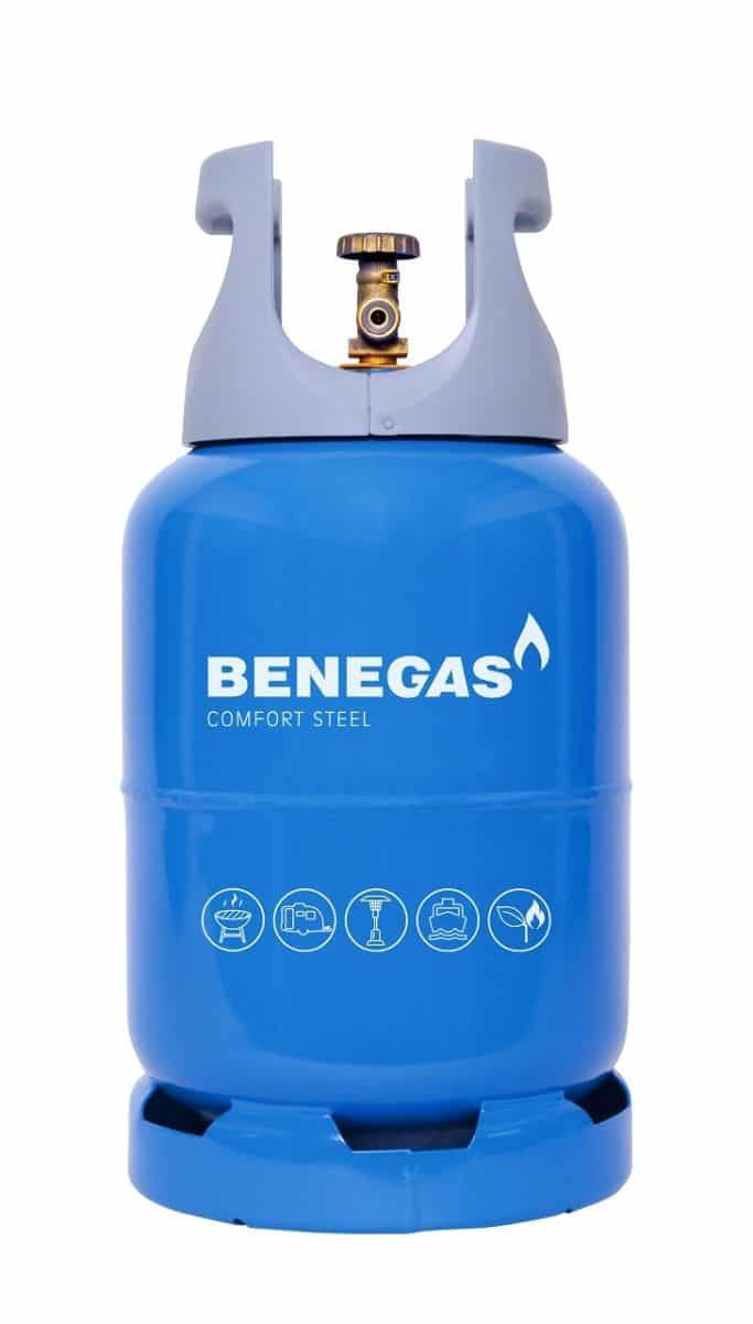 Gasfles Benegas Comfort Steel 6 kg. Nieuw