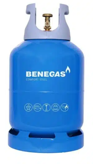 Gasfles Benegas Comfort Steel 9.5 kg.Vulling