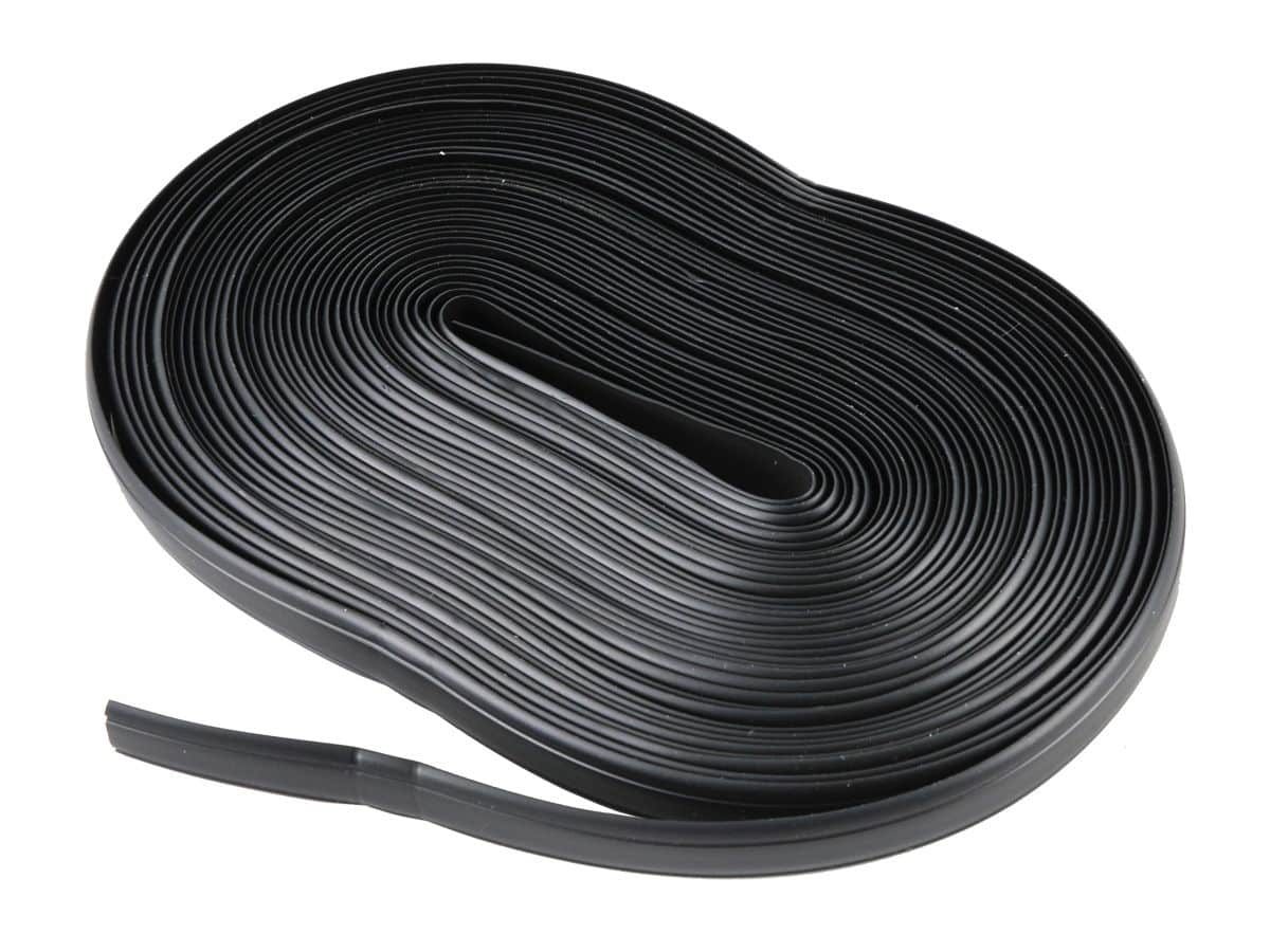 Inlegbies zwart 12mm/10mtr