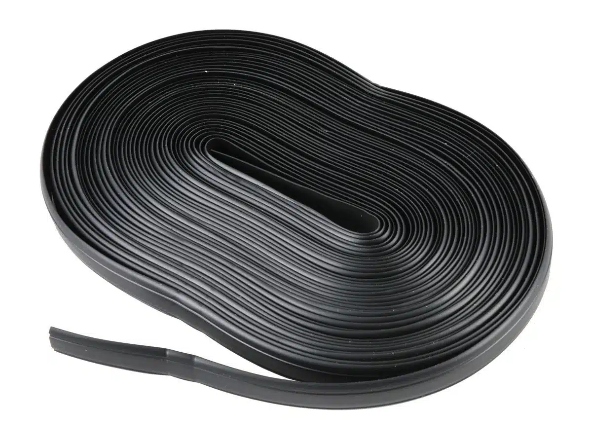 Inlegbies zwart 12mm/10mtr