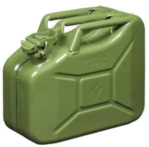 Jerrycan metaal 10 liter brandstof
