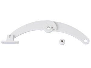 Kastklephouder wit/lichtgrijs 18cm