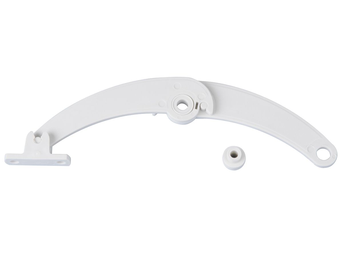 Kastklephouder wit/lichtgrijs 18cm