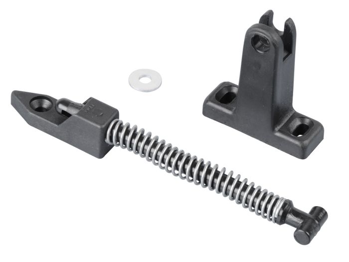 Kastklepuitzetter met veer zwart