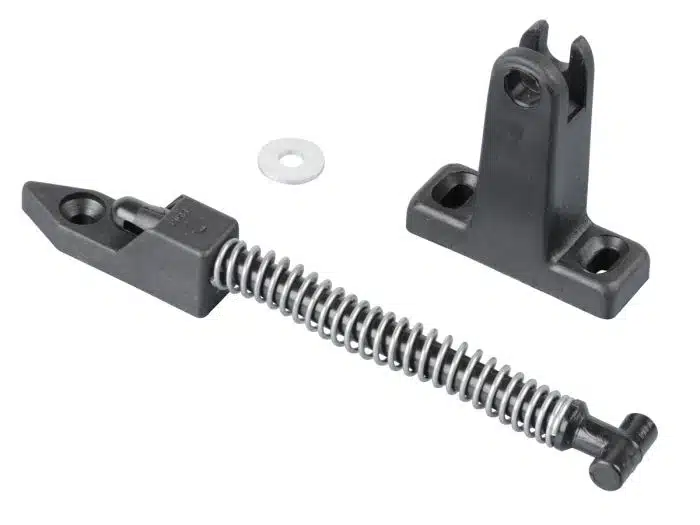 Kastklepuitzetter met veer zwart