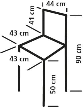 Kinderstoel Petit Junior zwart