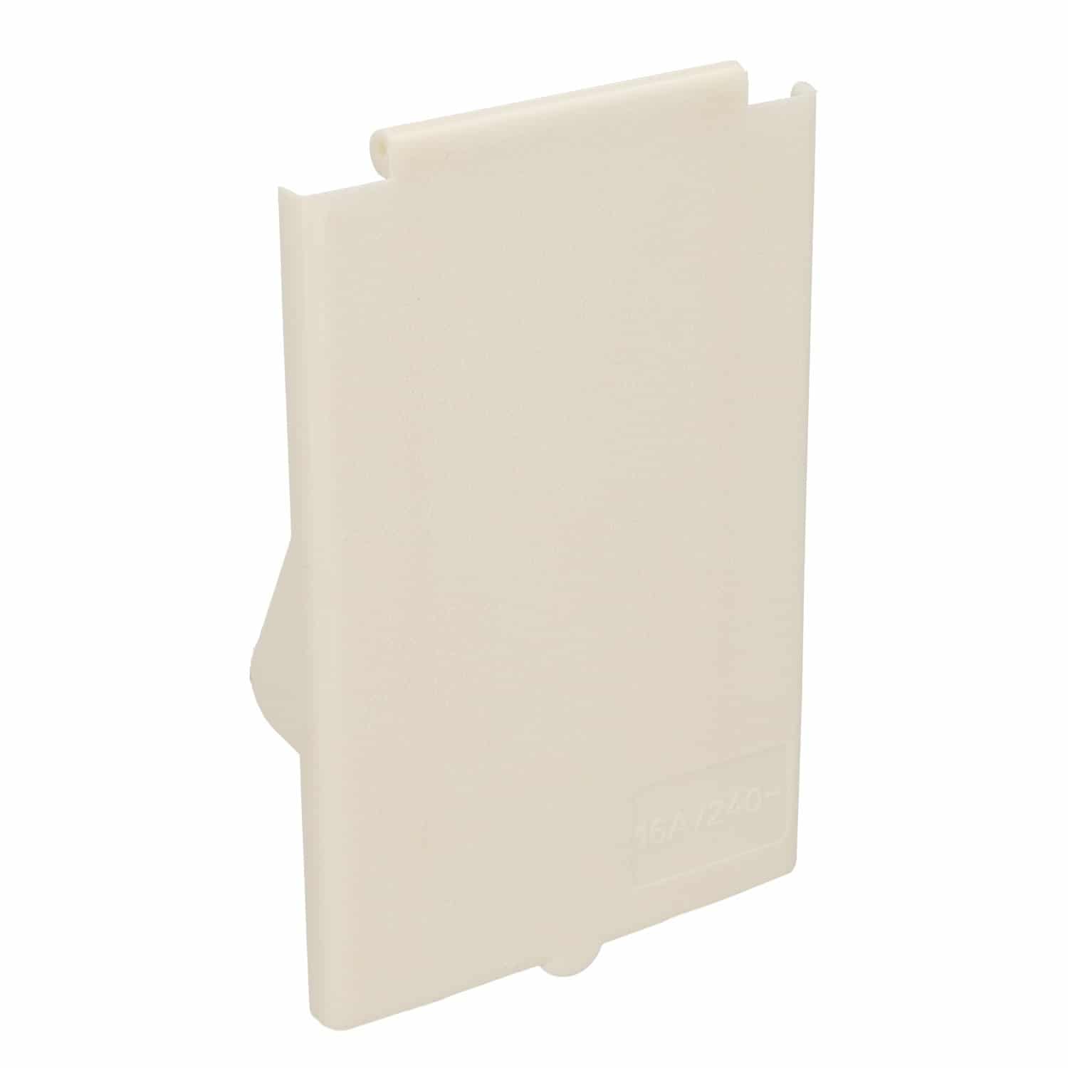 Klapdeksel wit voor cee inbouw rechthoekig