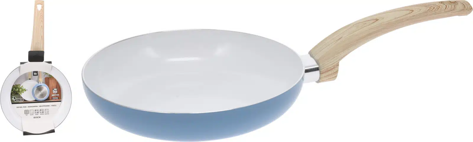 Koekenpan aluminium 20 x 4 cm