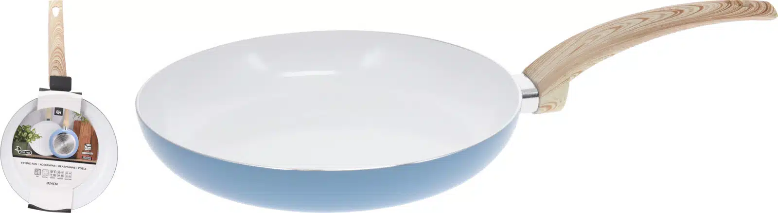 Koekenpan aluminium 24 x 4,3 cm