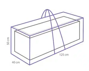 Kussentas 125 x 40 x 50 cm